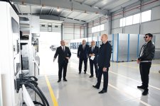 President Ilham Aliyev gets acquainted with work carried out in Aghdam Industrial Park, attends opening of new plants (PHOTO/VIDEO)