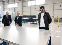 President Ilham Aliyev gets acquainted with work carried out in Aghdam Industrial Park, attends opening of new plants (PHOTO/VIDEO)
