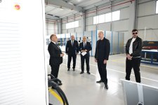 President Ilham Aliyev gets acquainted with work carried out in Aghdam Industrial Park, attends opening of new plants (PHOTO/VIDEO)