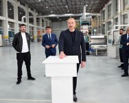 President Ilham Aliyev gets acquainted with work carried out in Aghdam Industrial Park, attends opening of new plants (PHOTO/VIDEO)