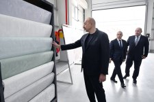 President Ilham Aliyev gets acquainted with work carried out in Aghdam Industrial Park, attends opening of new plants (PHOTO/VIDEO)