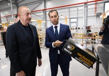 President Ilham Aliyev gets acquainted with work carried out in Aghdam Industrial Park, attends opening of new plants (PHOTO/VIDEO)