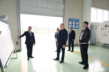 President Ilham Aliyev gets acquainted with work carried out in Aghdam Industrial Park, attends opening of new plants (PHOTO/VIDEO)