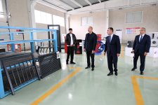 President Ilham Aliyev gets acquainted with work carried out in Aghdam Industrial Park, attends opening of new plants (PHOTO/VIDEO)
