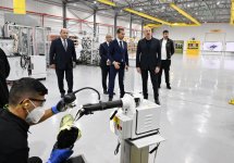 President Ilham Aliyev gets acquainted with work carried out in Aghdam Industrial Park, attends opening of new plants (PHOTO/VIDEO)