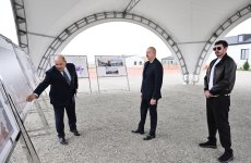 President Ilham Aliyev views restoration work carried out in Kangarli village in Aghdam (PHOTO/VIDEO)