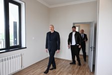 President Ilham Aliyev views restoration work carried out in Kangarli village in Aghdam (PHOTO/VIDEO)