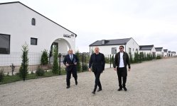 President Ilham Aliyev views restoration work carried out in Kangarli village in Aghdam (PHOTO/VIDEO)