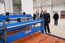 President Ilham Aliyev gets acquainted with work carried out in Aghdam Industrial Park, attends opening of new plants (PHOTO/VIDEO)