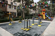 Renovated courtyard handed over to residents with participation of Vice-President of Heydar Aliyev Foundation Leyla Aliyeva (PHOTO)
