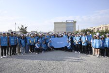 Vice-President of Heydar Aliyev Foundation Leyla Aliyeva participates in tree-planting campaign in Baku (PHOTO)