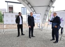 President Ilham Aliyev familiarizes with reconstruction works in Khydyrli village of Aghdam (PHOTO/VIDEO)
