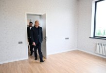 President Ilham Aliyev familiarizes with reconstruction works in Khydyrli village of Aghdam (PHOTO/VIDEO)