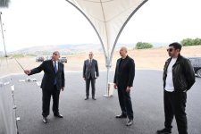 President Ilham Aliyev inspects ongoing work on Aghdam-Asgaran-Khojaly-Khankendi highway (PHOTO/VIDEO)