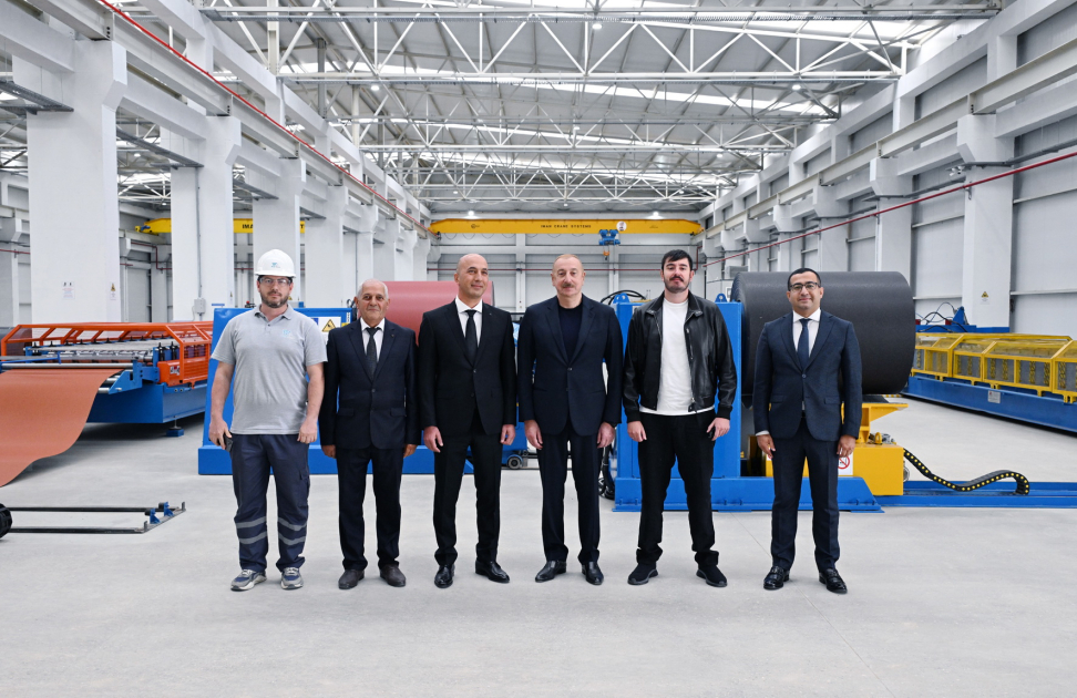 President Ilham Aliyev gets acquainted with work carried out in Aghdam Industrial Park, attends opening of new plants (PHOTO/VIDEO)