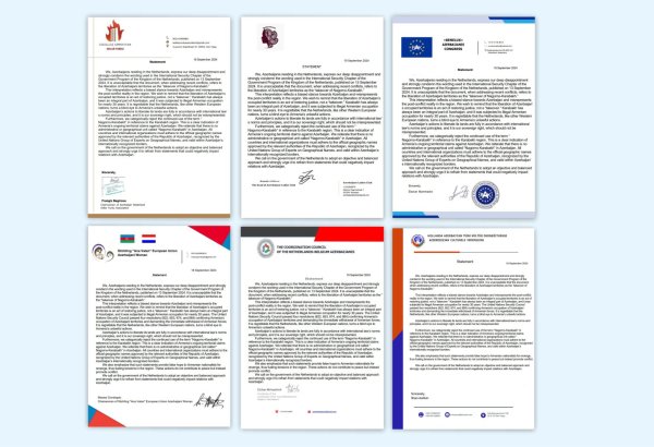 Azerbaijan's diaspora organizations condemn biased position of Dutch government (PHOTO)