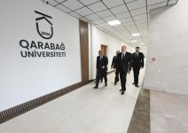 Президент Ильхам Алиев принял участие в открытии после ремонта Карабахского университета (ВИДЕО/ФОТО)