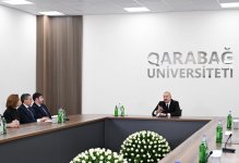 Президент Ильхам Алиев принял участие в открытии после ремонта Карабахского университета (ВИДЕО/ФОТО)