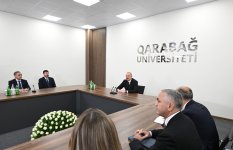 Президент Ильхам Алиев принял участие в открытии после ремонта Карабахского университета (ВИДЕО/ФОТО)