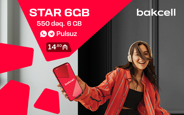 Bakcell's Star tariff plan offers subscribers a wide range of choices