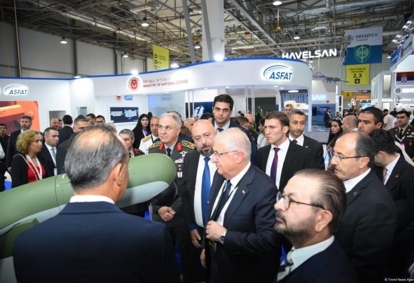 Türkiye's defense minister visits ADEX-2024 exhibition in Baku (PHOTO)