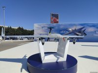 Ударный БПЛА Bayraktar Akıncı представлен на выставке ADEX в Баку (ФОТО)