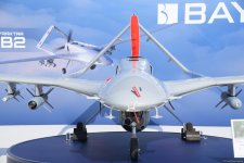 Ударный БПЛА Bayraktar Akıncı представлен на выставке ADEX в Баку (ФОТО)
