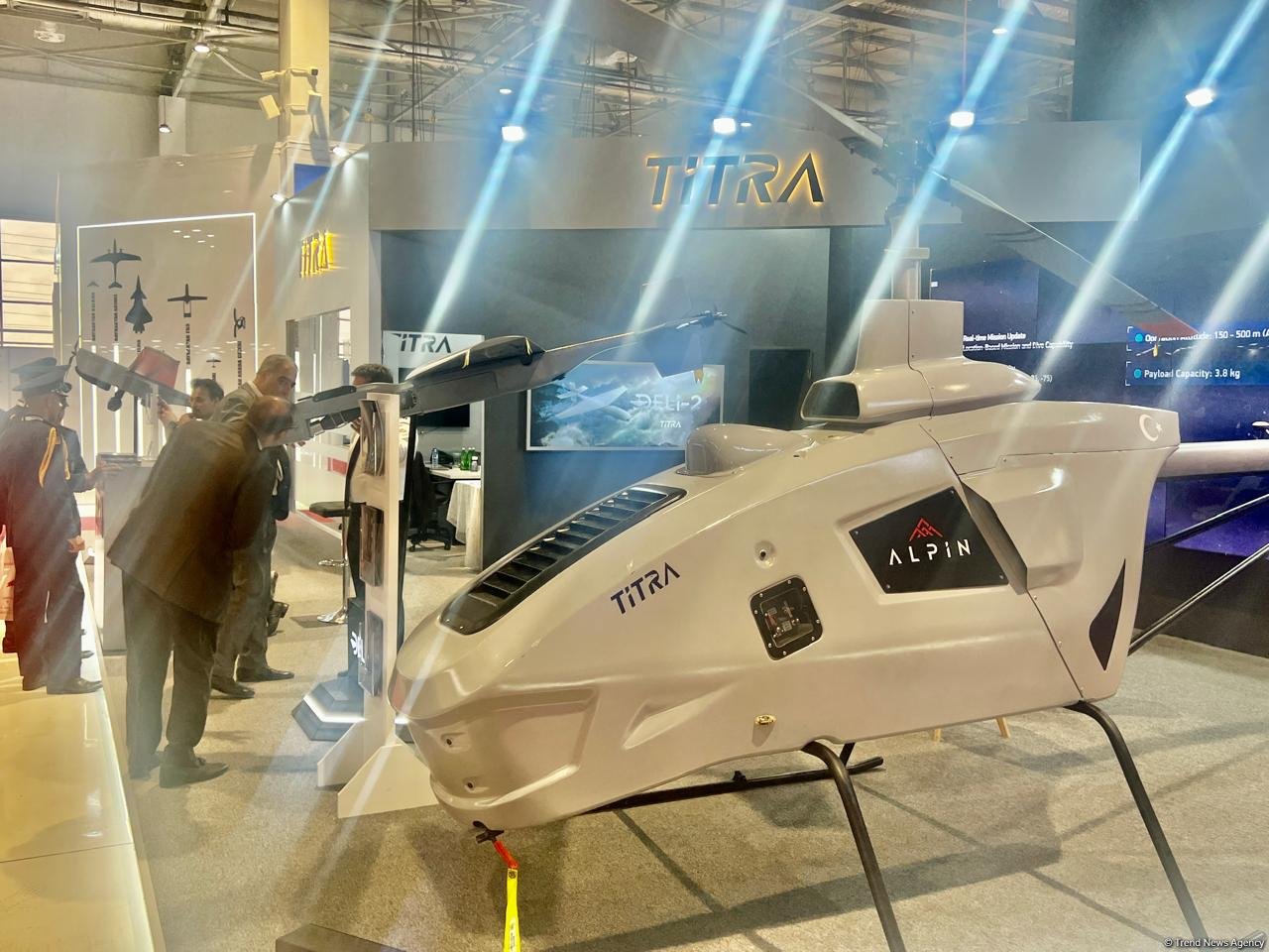 Турецкий БПЛА ALPINE демонстрируется на выставке в Баку