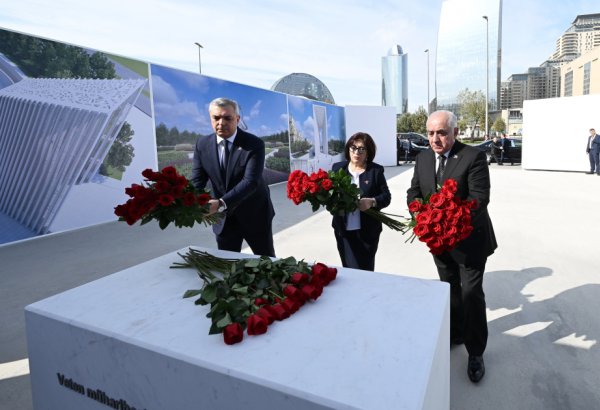 Представители государства и правительства, депутаты посетили в Баку строящийся Парк Победы (ФОТО)