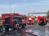 Потушен пожар в цехе по производству красок в Баку (ВИДЕО/ФОТО)