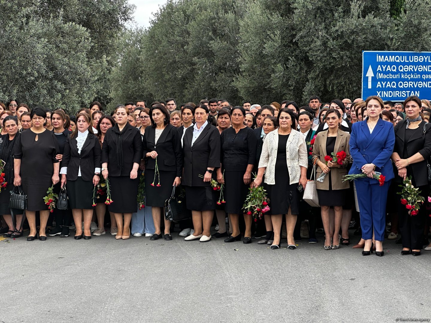 Жители Агдама чтят память шехидов 44-дневной Отечественной войны (ФОТО)