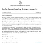 Участники Форума азербайджанских ученых, проживающих за рубежом, поблагодарили Президента Ильхама Алиева (ФОТО)