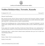 Участники Форума азербайджанских ученых, проживающих за рубежом, поблагодарили Президента Ильхама Алиева (ФОТО)