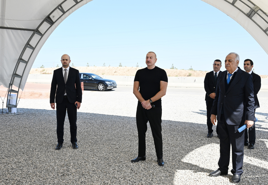 President Ilham Aliyev lays foundation stone for non-alcoholic beverage production complex in Jabrayil (PHOTO/VIDEO)