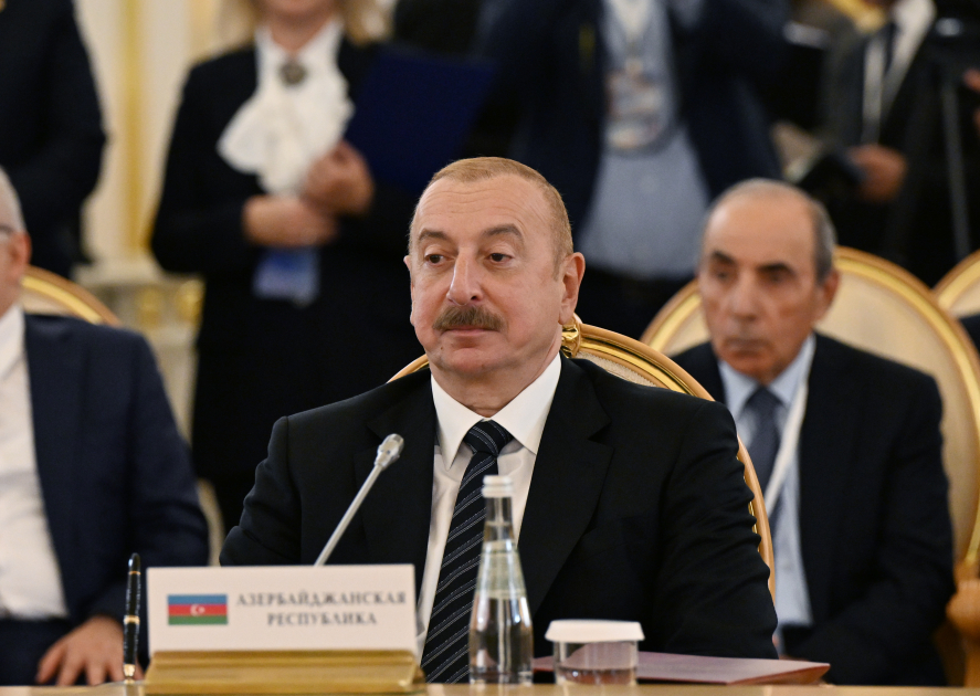 Президент Ильхам Алиев принял участие в заседании Совета глав государств СНГ в Москве (ФОТО/ВИДЕО)