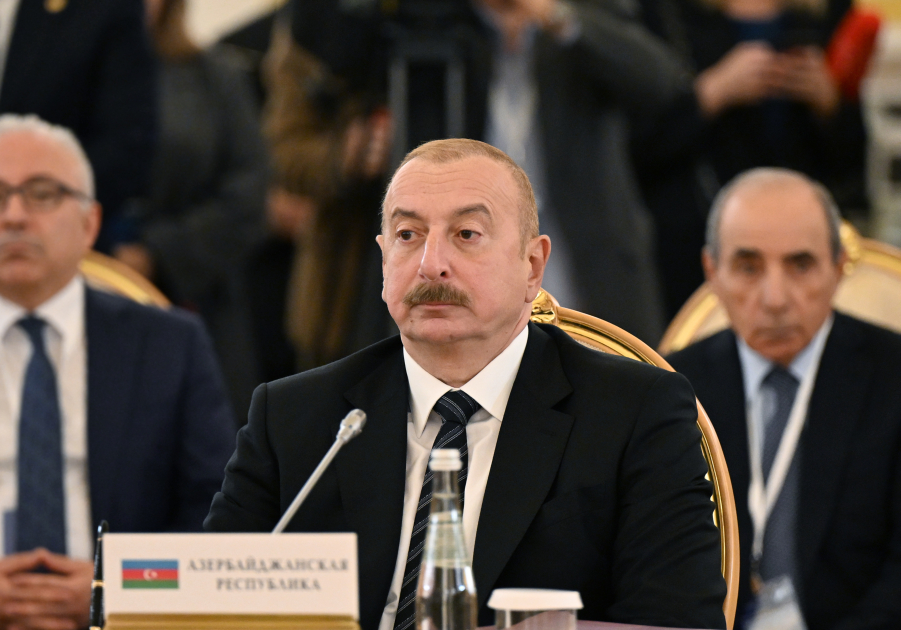 Президент Ильхам Алиев принял участие в заседании Совета глав государств СНГ в Москве (ФОТО/ВИДЕО)