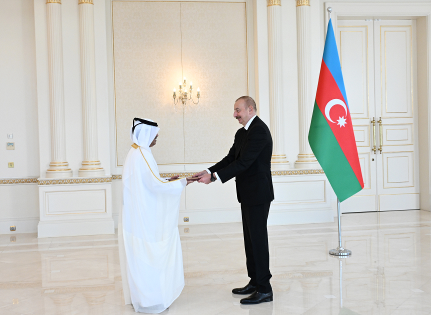 President Ilham Aliyev receives credentials of Qatari ambassador (PHOTO/VIDEO)