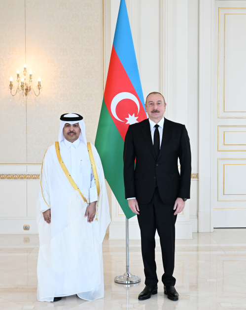 President Ilham Aliyev receives credentials of Qatari ambassador (PHOTO/VIDEO)