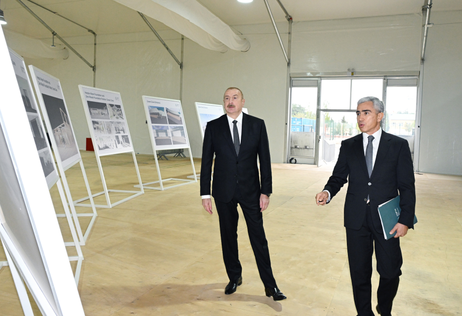 President Ilham Aliyev reviews ongoing preparations for COP29 at Olympic Stadium (PHOTO/VIDEO)