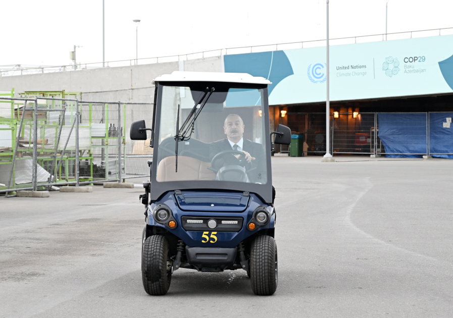 President Ilham Aliyev reviews ongoing preparations for COP29 at Olympic Stadium (PHOTO/VIDEO)