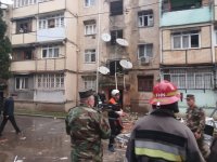 В Гяндже произошел взрыв в жилом доме, погибли два человека (ФОТО/ВИДЕО)