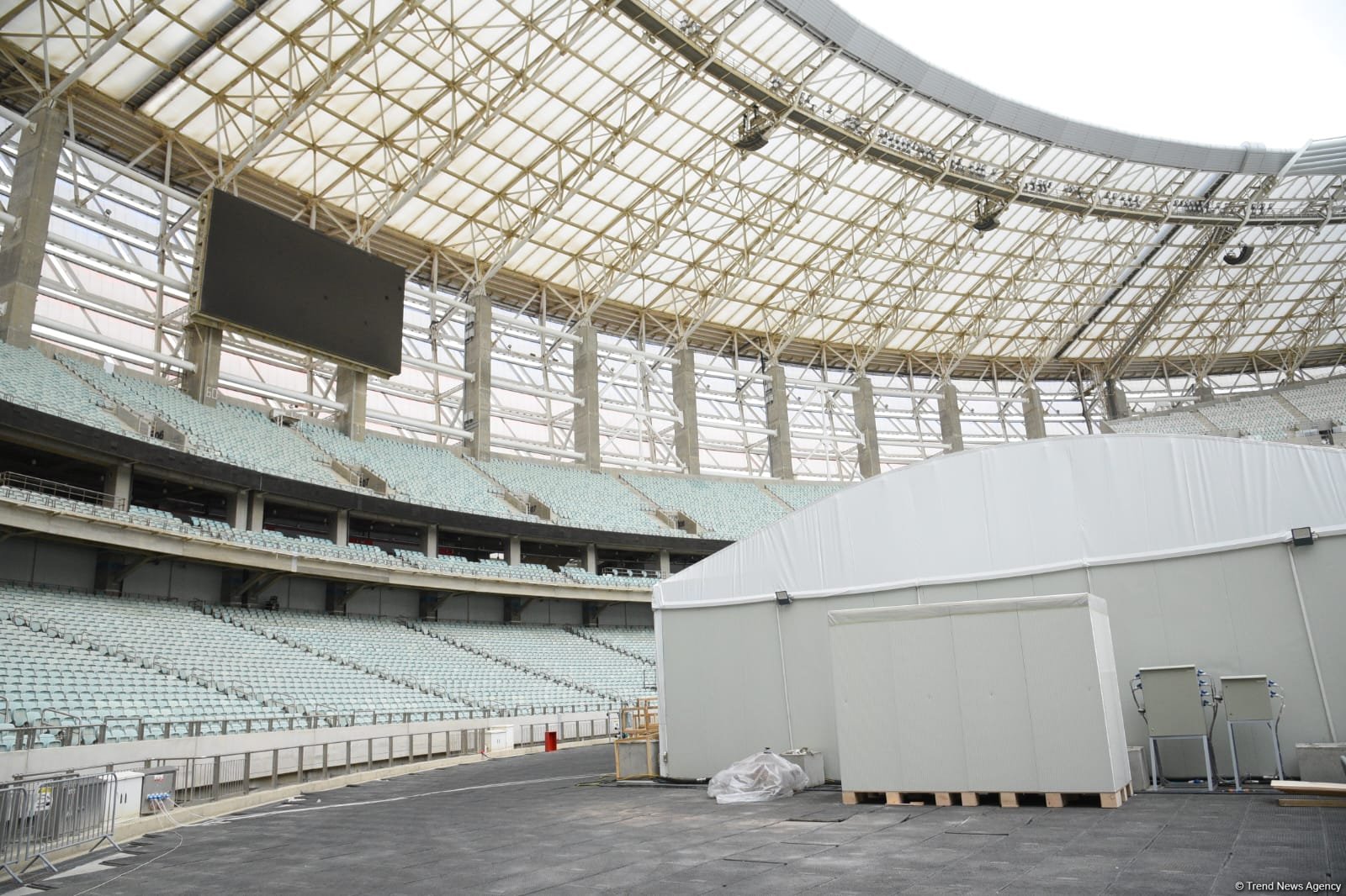 Azerbaijan's Baku Olympic Stadium hosts media tour, gearing up for COP29 (PHOTO)