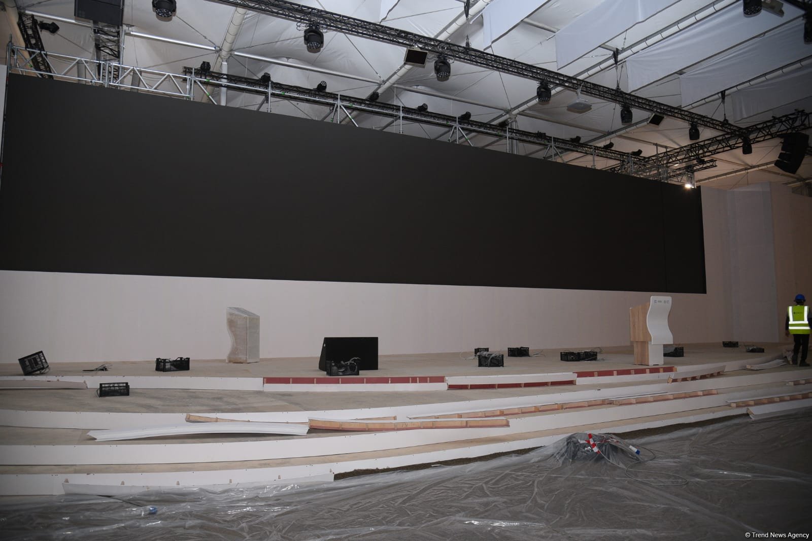 Azerbaijan's Baku Olympic Stadium hosts media tour, gearing up for COP29 (PHOTO)