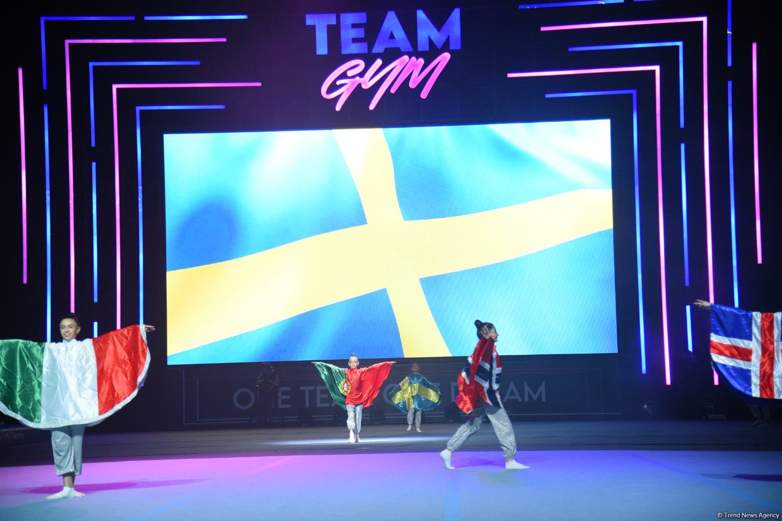 В Баку прошла церемония закрытия чемпионата Европы по "TeamGym" (ФОТО)