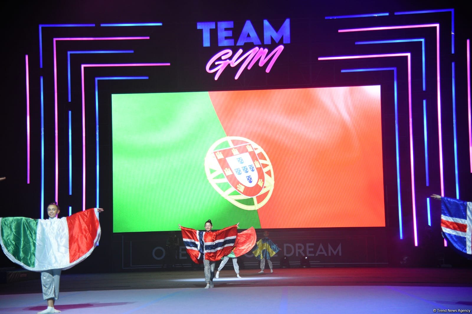 В Баку прошла церемония закрытия чемпионата Европы по "TeamGym" (ФОТО)