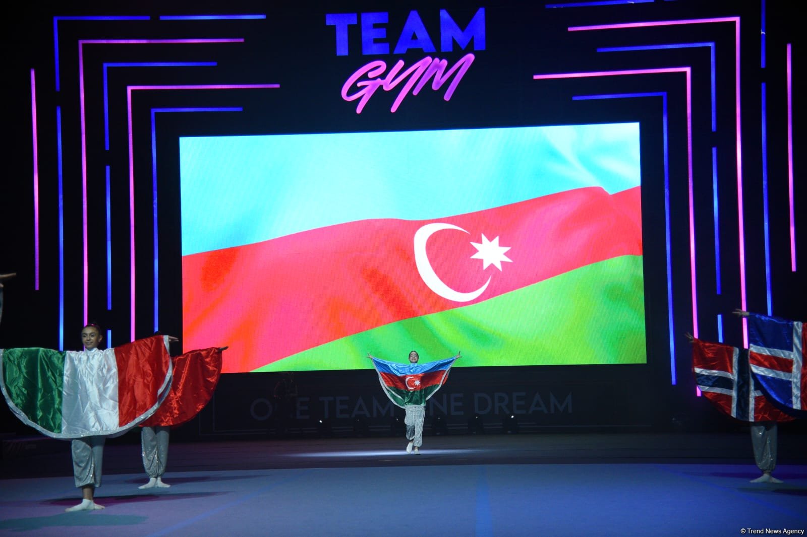 В Баку прошла церемония закрытия чемпионата Европы по "TeamGym" (ФОТО)