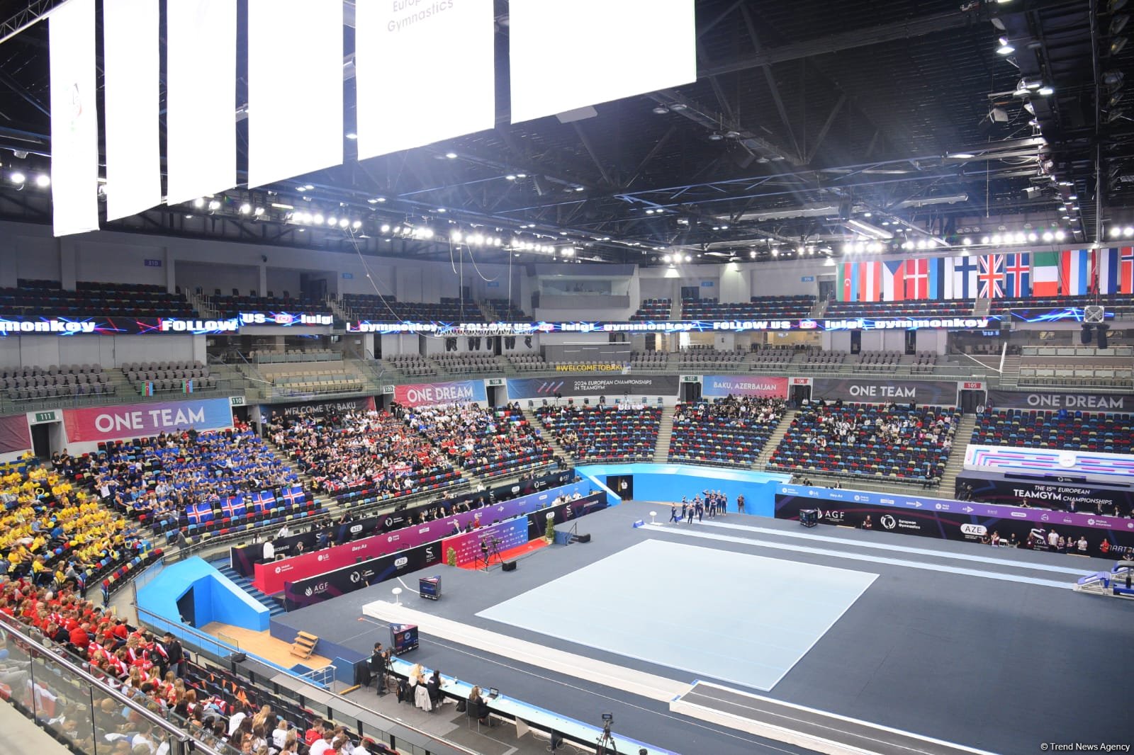 В Баку стартовали финальные соревнования чемпионата Европы по TeamGym (ФОТО)
