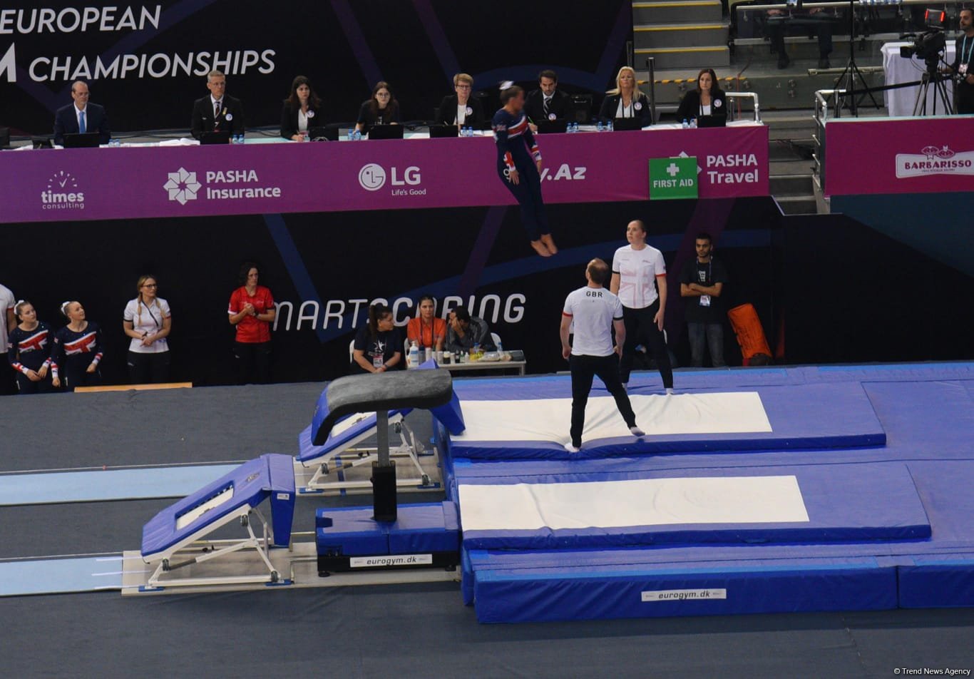 В Баку стартовали финальные соревнования чемпионата Европы по TeamGym (ФОТО)