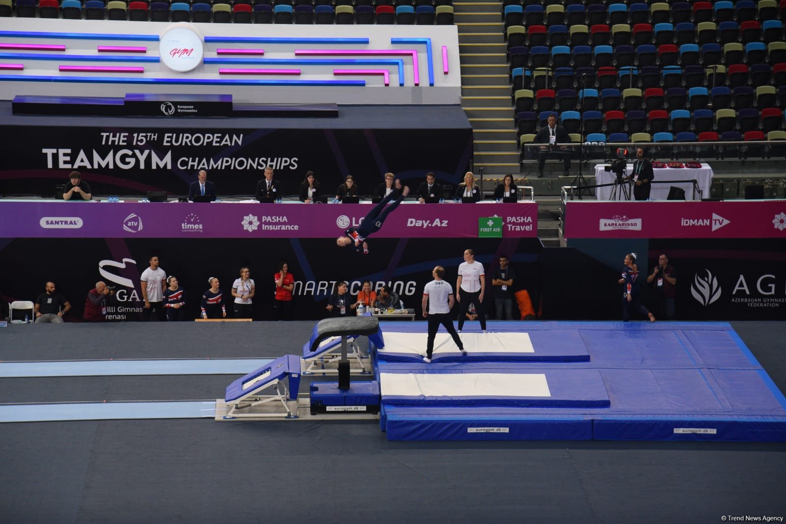 В Баку стартовали финальные соревнования чемпионата Европы по TeamGym (ФОТО)