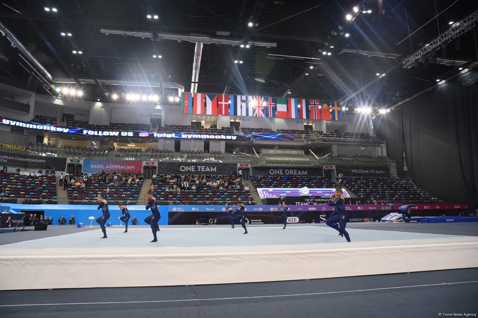В Баку стартовали финальные соревнования чемпионата Европы по TeamGym (ФОТО)